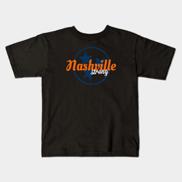 Nashville Strong Kids T-Shirt by Red Wolf Rustics And Outfitters